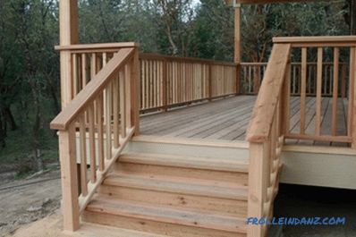 Wooden porch do it yourself: materials, construction stages (photo)