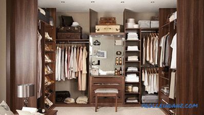 How to arrange a dressing room - planning and design of a dressing room (+ photos)
