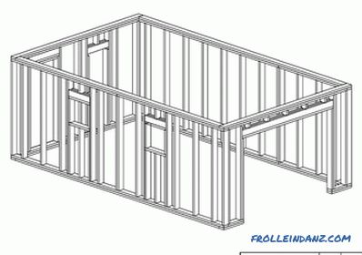Frame garage with your own hands - assembly instructions