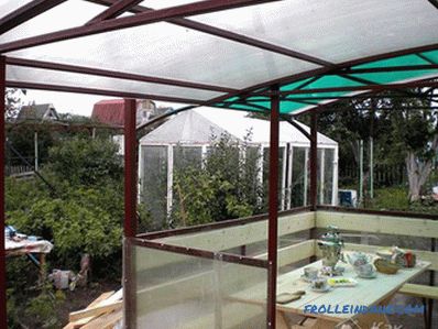 How to make a polycarbonate veranda