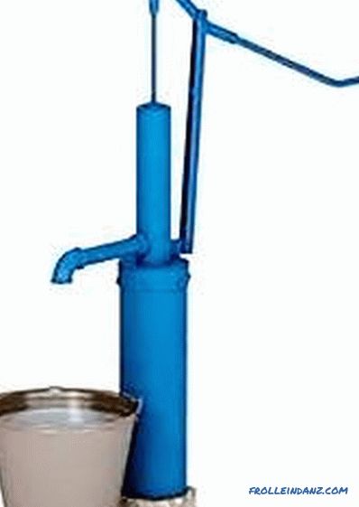 Hand pump for well water