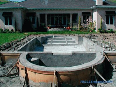 Do-it-yourself concrete pool - concrete pool + photo