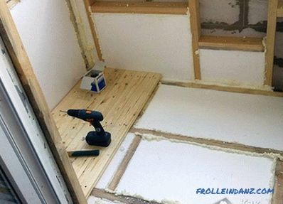 How to insulate the floor on the balcony