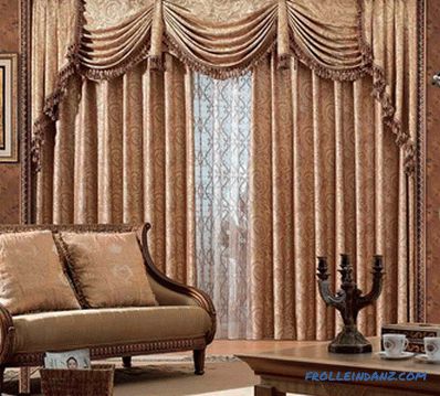 Curtains in the interior - a combination of colors, selection rules, photo ideas