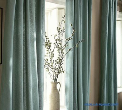 Curtains in the interior - a combination of colors, selection rules, photo ideas