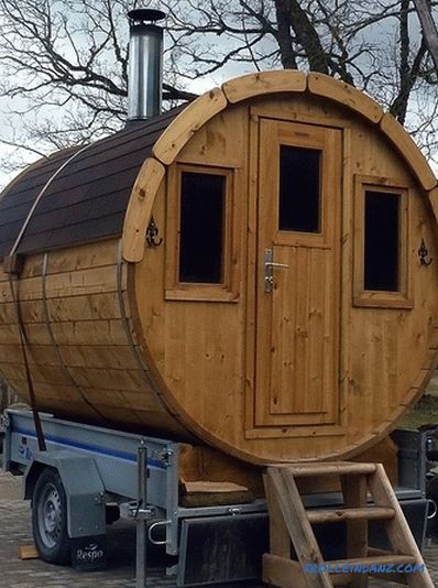 Bath on wheels with their own hands