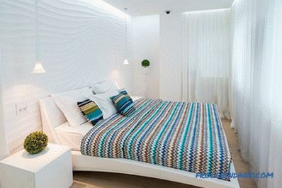 Scandinavian style bedroom - relaxing and chic design, 56 photo ideas