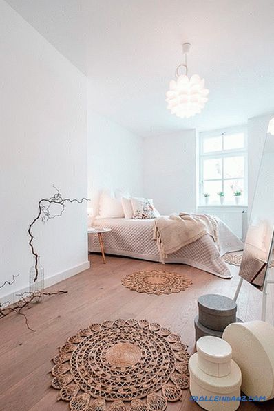 Scandinavian style bedroom - relaxing and chic design, 56 photo ideas