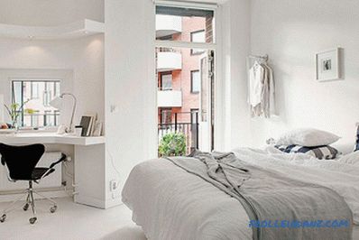 Scandinavian style bedroom - relaxing and chic design, 56 photo ideas