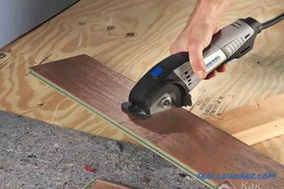 How to cut laminate - sawing laminate