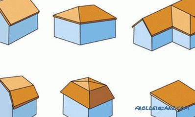 Types of roofs of private houses, their forms and options + Photos