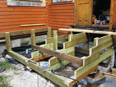 How to make a porch of wood