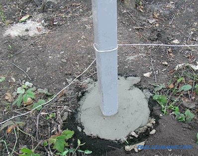 How to make a fence from the profile pipe