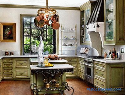 Provence-style kitchen interior design: secrets and photo ideas