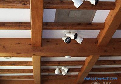 How to beat the beams on the ceiling in the apartment, the old house (+ photo)