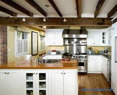 How to beat the beams on the ceiling in the apartment, the old house (+ photo)