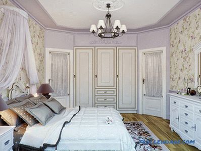 Provence style bedroom interior design