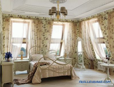 Provence style bedroom interior design