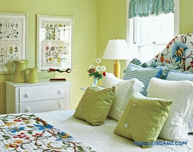 Provence style bedroom interior design