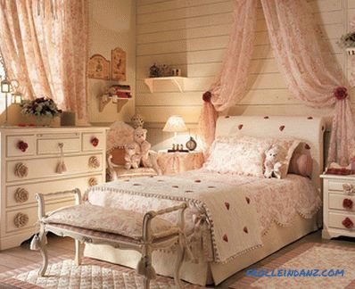 Provence style bedroom interior design