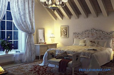 Provence style bedroom interior design