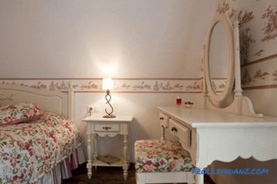 Provence style bedroom interior design