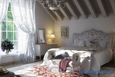 Provence style bedroom interior design