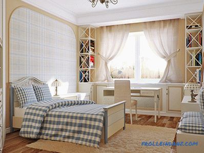 Provence style bedroom interior design