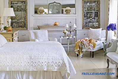 Provence style bedroom interior design