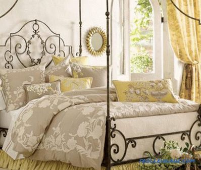 Provence style bedroom interior design