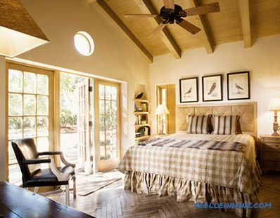 Provence style bedroom interior design