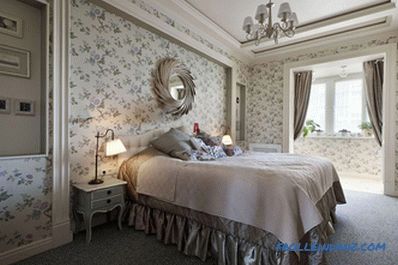 Provence style bedroom interior design