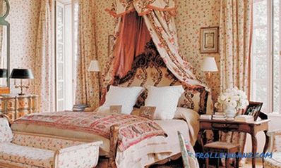 Provence style bedroom interior design