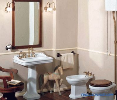 Types of toilet bowls on a bowl, washout, release and materials of production + Photo