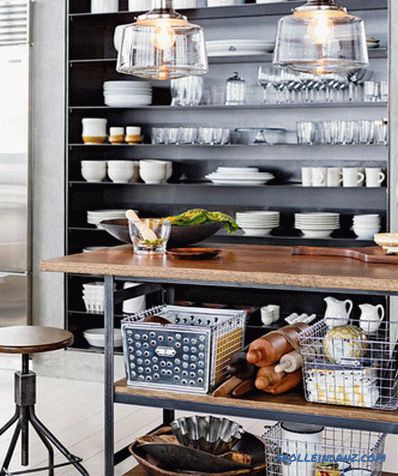 Loft-style kitchen - 100 interior ideas with photos