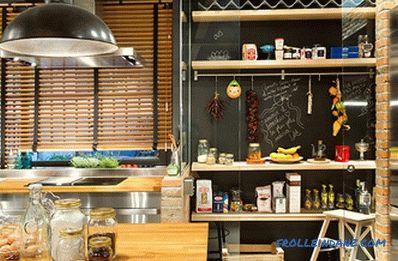 Loft-style kitchen - 100 interior ideas with photos