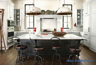 Loft-style kitchen - 100 interior ideas with photos