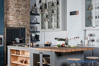 Loft-style kitchen - 100 interior ideas with photos