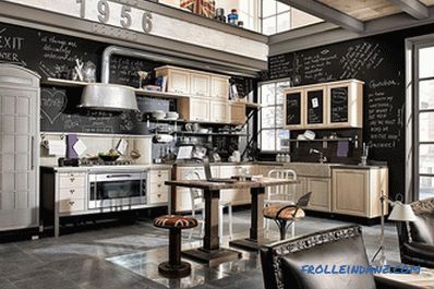 Loft-style kitchen - 100 interior ideas with photos