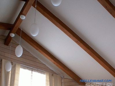 How to sheathe the ceiling in a wooden house - the best solutions