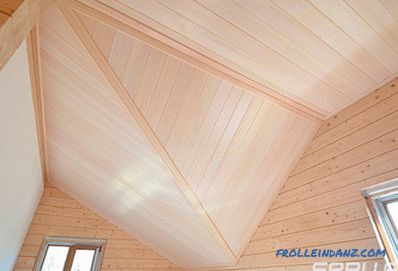 How to sheathe the ceiling in a wooden house - the best solutions