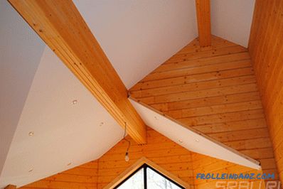 How to sheathe the ceiling in a wooden house - the best solutions