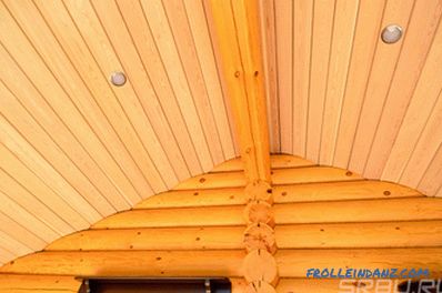 How to sheathe the ceiling in a wooden house - the best solutions