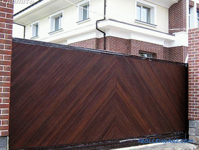 How to make a sliding gate - design features and installation (+ diagrams)