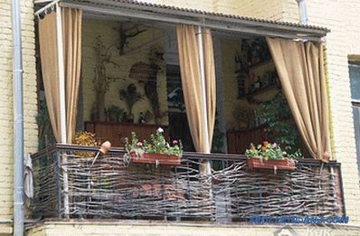 How to make a balcony of the apartment with your own hands (inside and outside) + photo