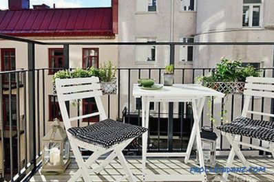 How to make a balcony of the apartment with your own hands (inside and outside) + photo