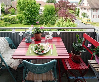 How to make a balcony of the apartment with your own hands (inside and outside) + photo