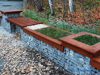 Gabions in landscape design - types and differences of gabions (+ photos)