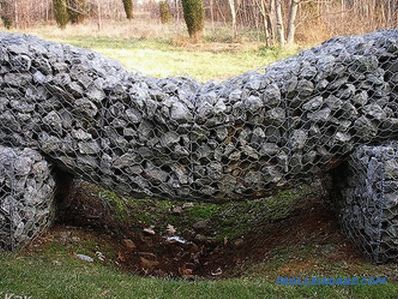 Gabions in landscape design - types and differences of gabions (+ photos)