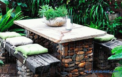 Gabions in landscape design - types and differences of gabions (+ photos)